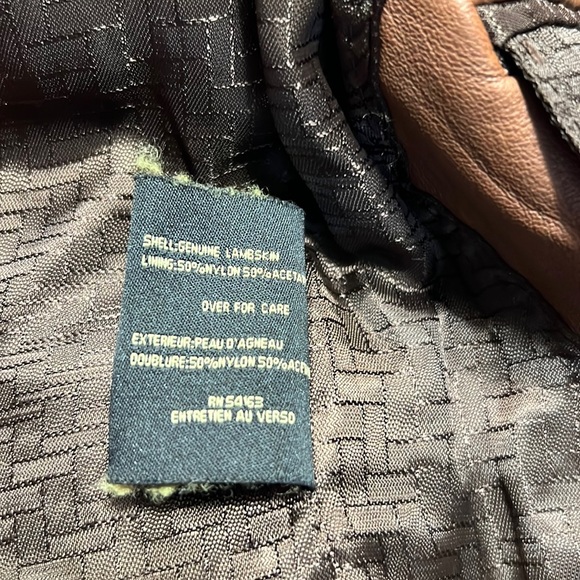 Cole Haan Brown Leather Jacket Sz 12 - Picture 12 of 12